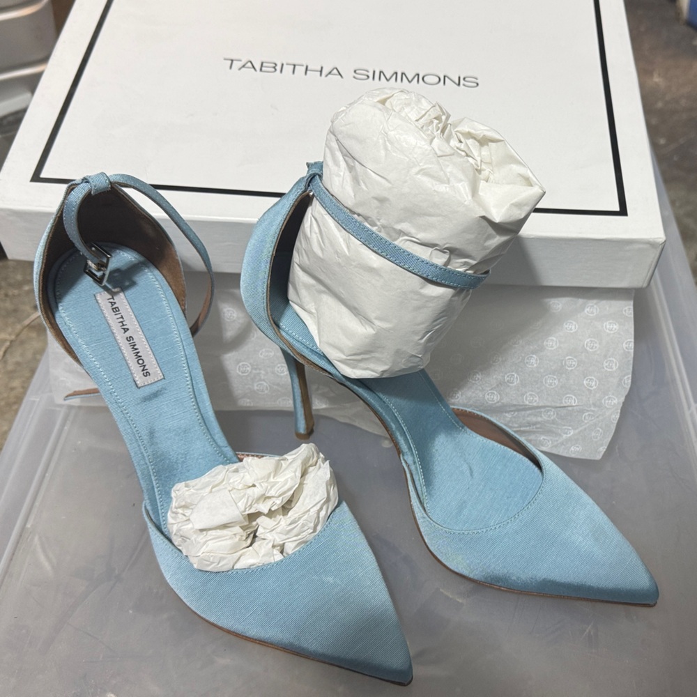 Tabitha Simmons Sky Blue Heels